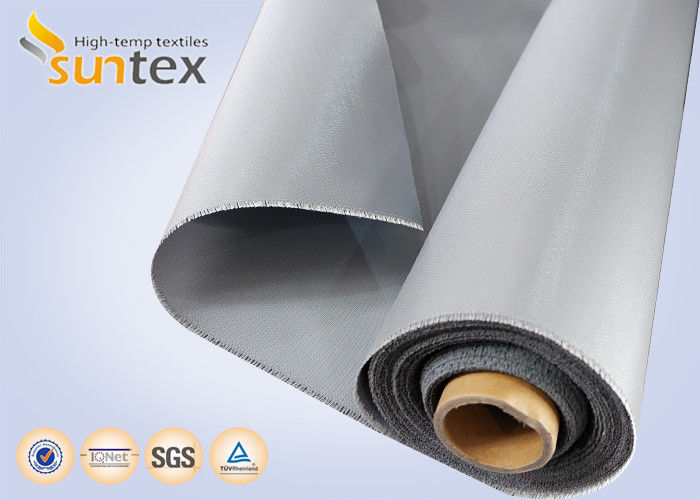 36 Oz. Silver Grey Silicone Coated Fiberglass Fabric For Fireproof