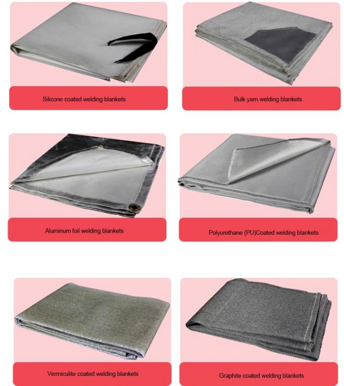 Fireproof Coated Fiberglass Fabric Welding Fire Blanket Roll