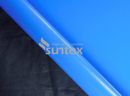 Blue Silicone Coated Fiberglass Fabric For high temperature removable pads