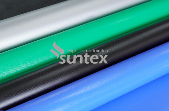 Blue Silicone Coated Fiberglass Fabric For high temperature removable pads