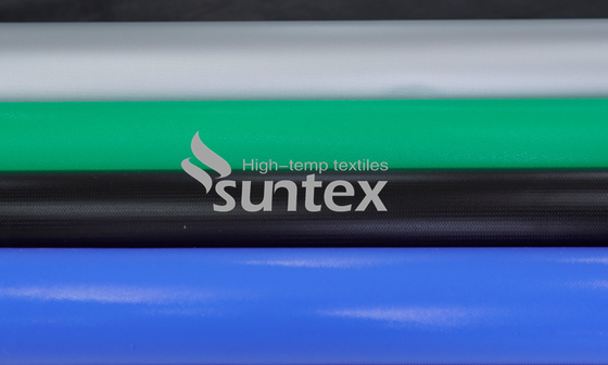 Blue Silicone Coated Fiberglass Fabric For high temperature removable pads