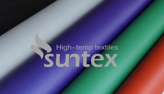 One Side Or Both Side PU Coated Fiberglass Fabric For Fire Curtains Smoke Curtains