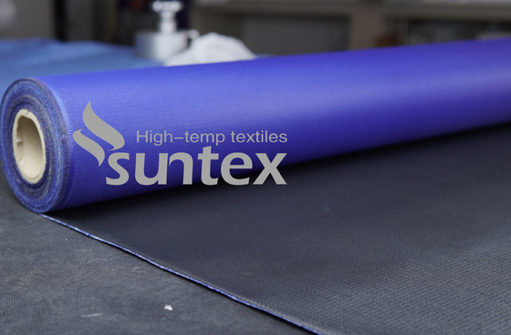 One Side Or Both Side PU Coated Fiberglass Fabric For Fire Curtains Smoke Curtains