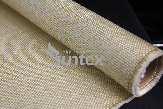 High Temperature Resistant Vermiculite Coated Fiberglass Fabric For Heat Shield Containment