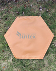 Fireproof Mat Fire Pit Pad for Grass Outdoor Wood Burning Fire Pit and BBQ Smoker,Portable Reusable and Waterproof