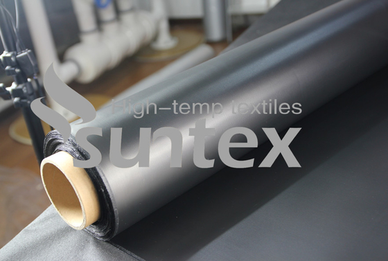 Fire retardant, insulation Flexible Duct Coated Fiberglass Fabric Coated With Neoprene Rubber Black