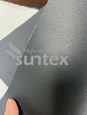 Good resistan Neoprene Black Fiberglass Fabric Chemical Resistant Fabric For Flexible Duct Connector