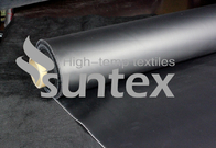 Good resistan Neoprene Black Fiberglass Fabric Chemical Resistant Fabric For Flexible Duct Connector