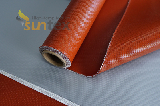 High-temperature Fiberglass Fabric Reinforced Silicone Rubber Sheet with High Temperature Adhesive