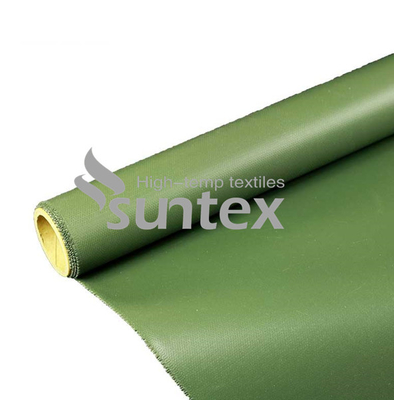 4H Satin Weave type Silicone Coated Silica Fiberglass Fabric Fire Resistant