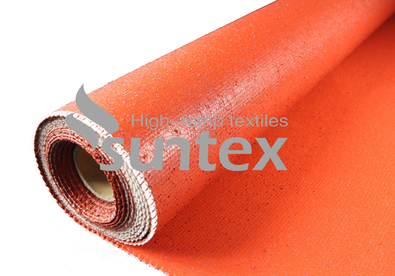 Heat Resistant Silicone Coated Fiberglass Fabric Thermal Insulation For Welding