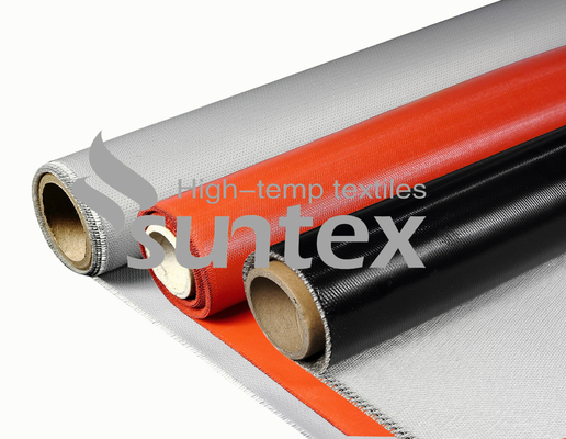 Silicone Coated Adhesive Fireproof Fabric Fiberglass Cloth