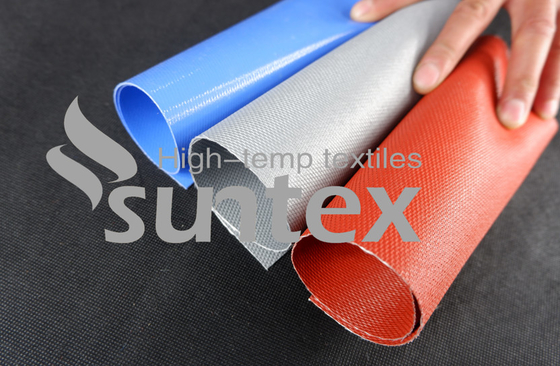 High Temperature Colored Silicone Coated Industrial Fiberglass Fabric