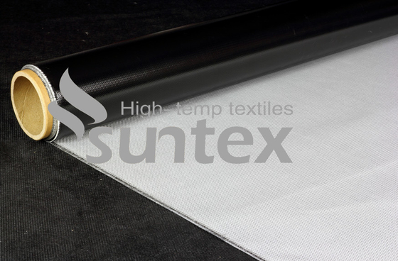 Multiple Colors Customized Smoke Blocking Curtains Fireproof Silicone Coated Fiberglass Fabric