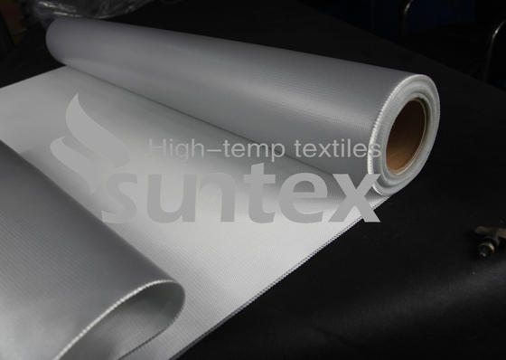 Multiple Colors Customized Smoke Blocking Curtains Fireproof Silicone Coated Fiberglass Fabric