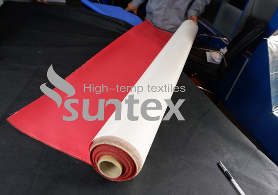 Fire-Resistant PU Coated Fiberglass Fabrics For Air Distribution System 0.41mm