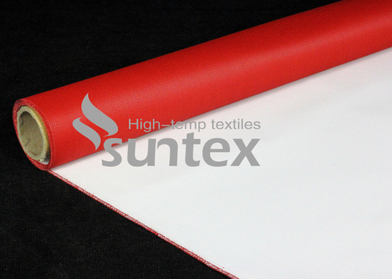 Fire-Resistant PU Coated Fiberglass Fabrics For Air Distribution System 0.41mm