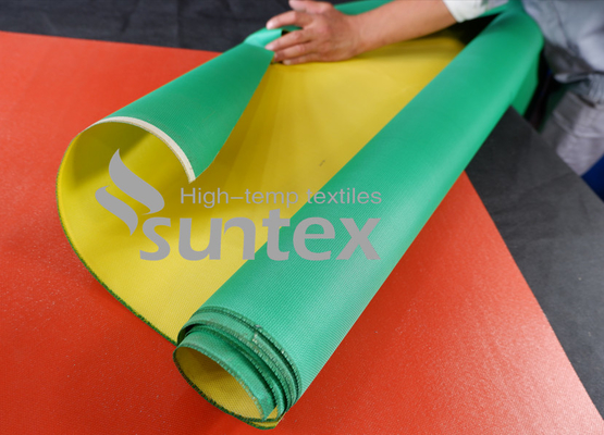 Fire Retardant PU Coated Waterproofing Fiberglass Cloth Fire Resistant Fabric PU Coated Glass Fiber Fabric High Quality