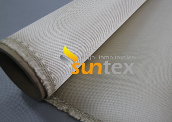 0.7mm Fire Retardant High Silica Rubber Fiber Glass Cloth