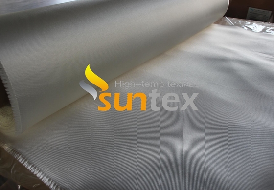 0.7mm Fire Retardant High Silica Rubber Fiber Glass Cloth