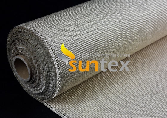 0.7mm Fire Retardant High Silica Rubber Fiber Glass Cloth