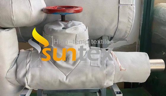 Factory Wholesale Removable and Reusable Soft Heat Insulation Cover High Temperature Fiberglass Insulation Jacket