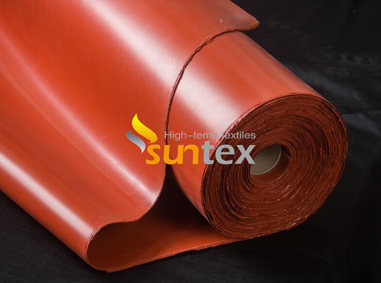 High Temperature 0.41mm PU Coated Fire Retardant Fiberglass Fabric M0 Fire Resistant Curtain