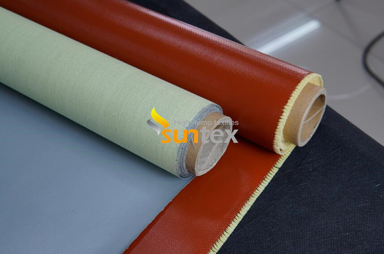 Fireproof High Temperature Silicone Rubber Coated Fiberglass Cloth Fabric for Welding Blanket