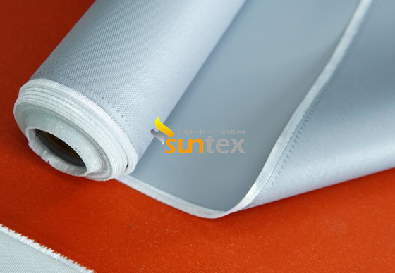 Fireproof Silicone Rubber Coated Braided Fiberglass Fabrics