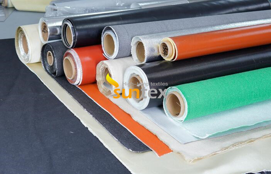 Double Silicone Coated 100% Fiberglass Fabrics 17mils Thickness