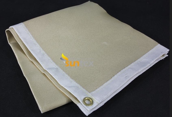 Golden Color Fire Resistant Fiberglass Thermal Welding Fire Blanket