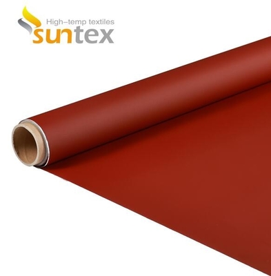 High Temperature 0.41mm PU Coated Fire Retardant Fiberglass Fabric M0 Fire Resistant Curtain