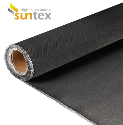 High Temperature 0.41mm PU Coated Fire Retardant Fiberglass Fabric M0 Fire Resistant Curtain