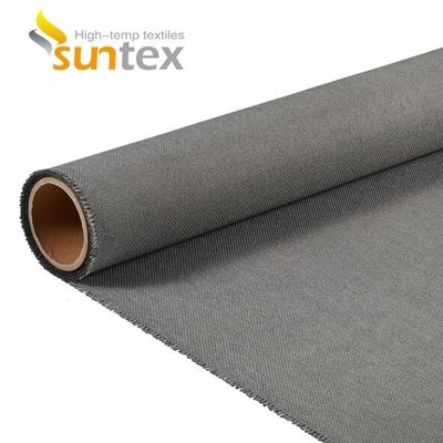 EN-13501 Certified Fire Curtain Fabric with 550°C Temperature Resistance and 0.6mm Thickness Silicone Coated Fiberglass Fabric