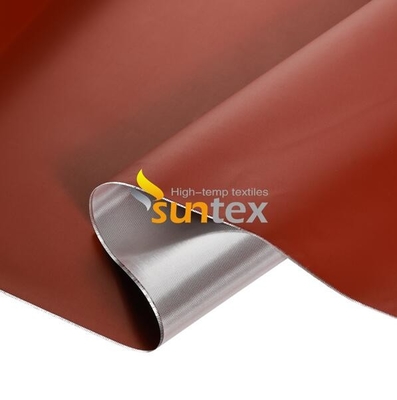 High Silica Fiberglass Fabric Coated Silicone / PU / Acrylic / Vermiculite Heat Resiatant