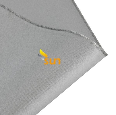 High Silica Fiberglass Fabric Coated Silicone / PU / Acrylic / Vermiculite Heat Resiatant