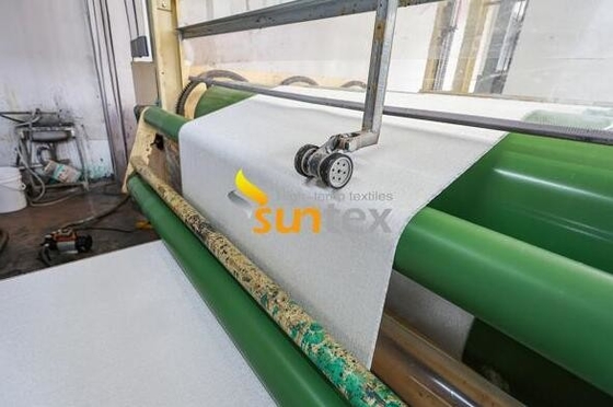 Silicone Rubber Coated Fiberglass Fabric On Single Side For Smoke And Fire Curtain