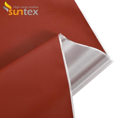 Heat Resistance 550C Silicone Coated Fiberglass Fabric high temperature fiberglass cloth