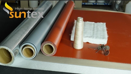 China Manufacturer Thermal Insulation Silicone Coated Fiberglass Cloth welding blanket