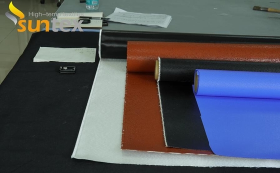 High Temperature Resistant expansion joint Colorful Silicone Rubber Coated Fiberglass Fabric