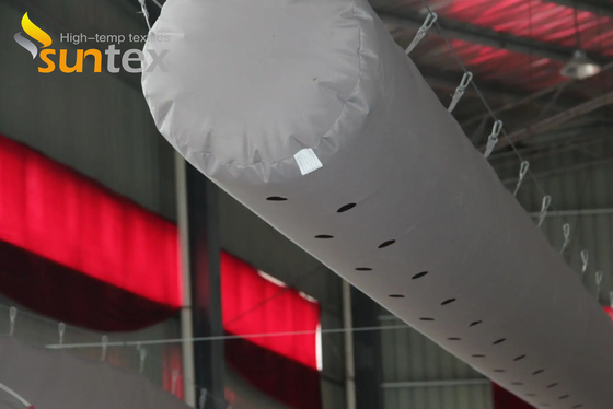 PU Coated Fiberglass Fabric for fabric air ducts