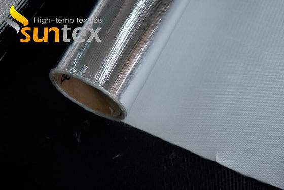 150C Heat Reflective 0.75mm Fabric Aluminum Foil Coated Glass Fiber Welding Fire Blanket Roll