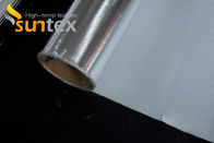 550C Thermal Resistant 0.4mm Aluminum Foil Wrapped Fiberglass Cloth for Oil & Steam Pipelines Fireproof