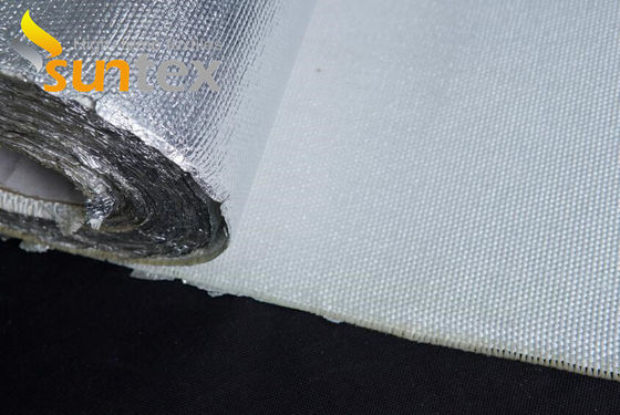 150C Heat Reflective 0.75mm Fabric Aluminum Foil Coated Glass Fiber Welding Fire Blanket Roll