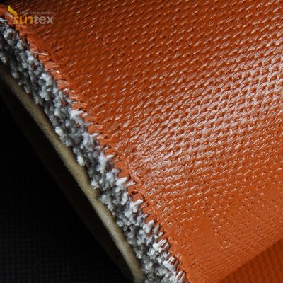 Silicone Coated Glass Fabric Insulation , Fire Retardant Curtain Fabric