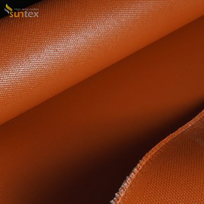 Thermal Insulation Silicone Coated Fiber Glass Fabrics Cloth Plain Woven