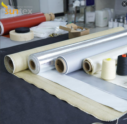 Thermal Insulation Fireproof Silicone Coated Glass Fabric For Fire Covers