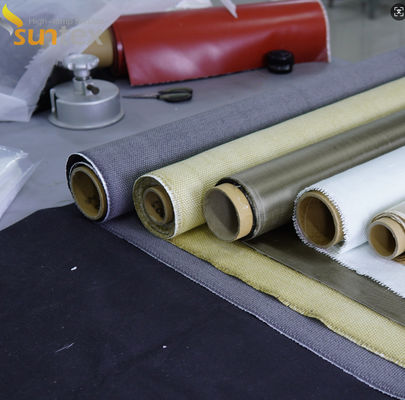 Thermal Insulation Fireproof Silicone Coated Glass Fabric For Fire Covers