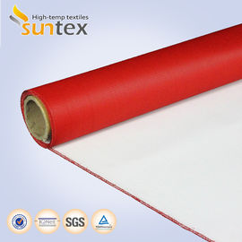 Thermal Insulation Fireproof Fiberglass Silicone Rubber Fabric For Welding Protection