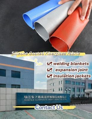 Thermal Insulation Silicone Coated Fiber Glass Fabrics Cloth
